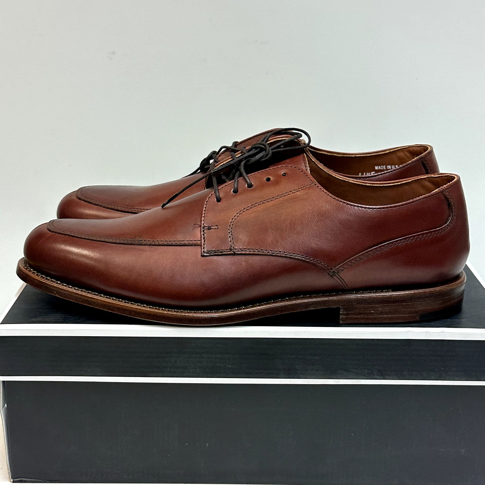 Nib Rancourt & Co. X Footjoy Split Toe Derby Dress Shoe Brown Calf 79206 11.5 E — image 4 of 8